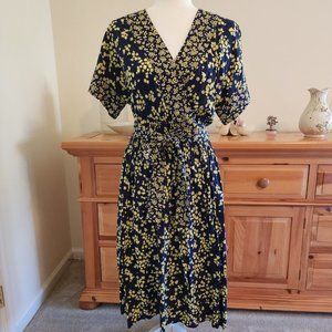 Draper James Purple Ditsy Floral Print Shift Dress